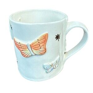 Anthropologie Butterfly Handmade Villarreal Ceramics Handpainted with Gold